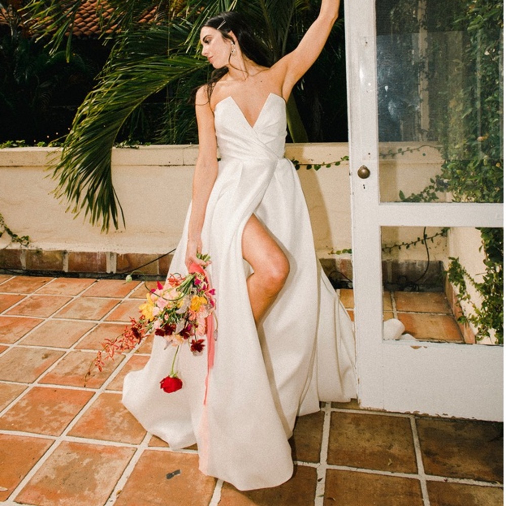 Maison Signore Silk A-line Mikado wedding dress